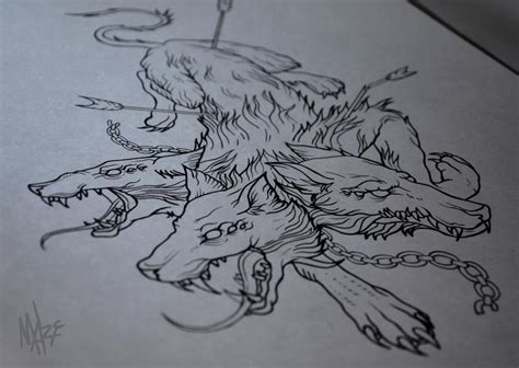 Cerberus Tattoo Sketch by MaryMaryLP on DeviantArt