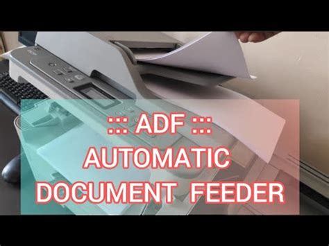 How to use ADF Function in printer? - YouTube