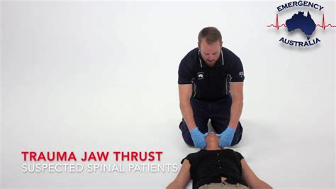 First Aid Basics: Trauma Jaw Thrust (Emergency Australia) - YouTube