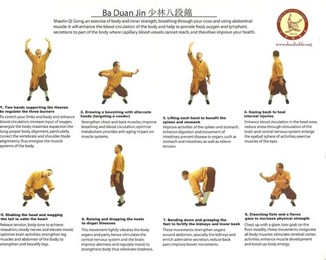 8 Brocades, Ba Duan Jin | Qigong, Tai chi qigong, Tai chi