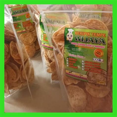 Jual Kripik Keripik Tempe Wijaya 250gr Kemasan Standing Pouch | Shopee ...