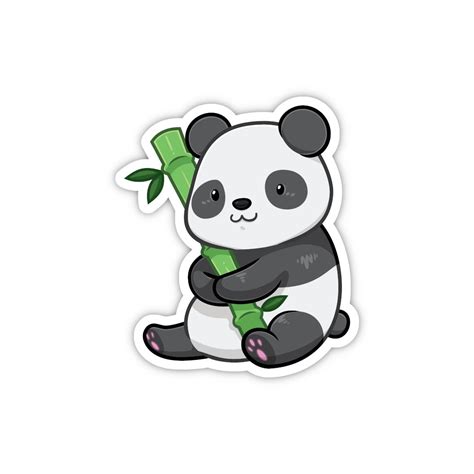 Panda Sticker Animal Stickers Waterproof Vinyl and - Etsy