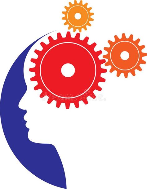 Brain gears. Vector illustration of mind gears , #sponsored, #gears, # ...