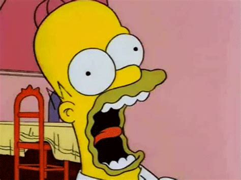 Homer Simpson Screaming | Gifrific