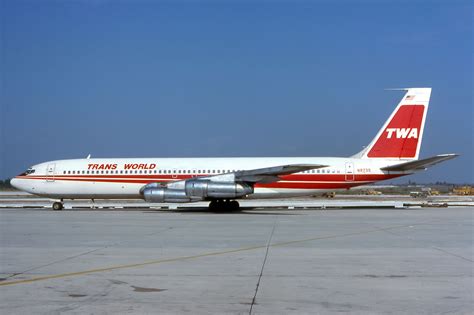 TWA - Trans World B707 N8735 | Boeing 707, Vintage aircraft, Boeing