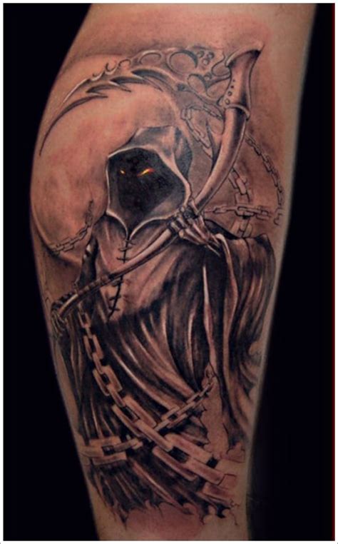 35 Horrifying Grim Reaper Tattoo Designs