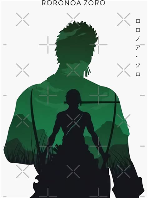 "Roronoa Zoro Haki Training" Sticker for Sale by chadhamill | Redbubble