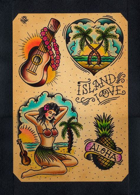 45 Old School Hawaiian Tattoos ideas | hawaiian tattoo, tattoos, old ...