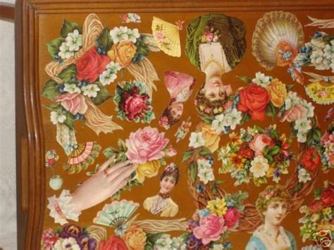 Victorian Decoupage Wooden Bed Serving Tray - STUNNING! | #26481414