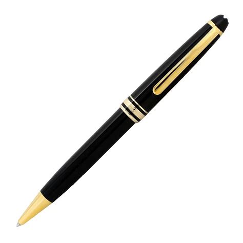 Montblanc 10883 Meisterstuck Black Gold Ball Point Black Ink Pen