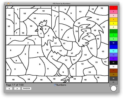 paint by numbers colouring pages page 2 paint by - cool color by number ...