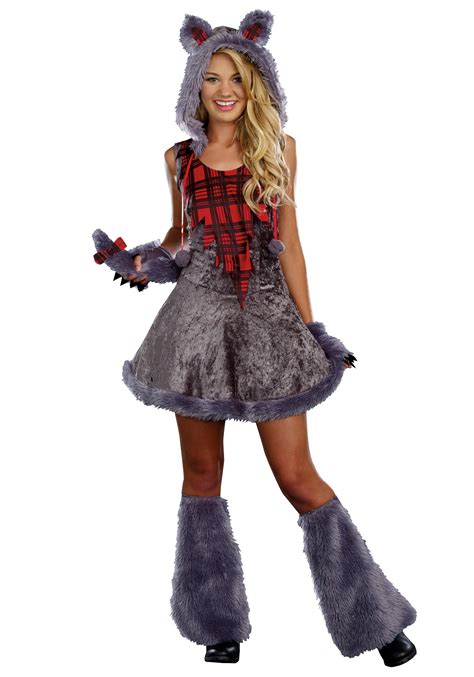 Teen Full Moon Sassy Werewolf Costume