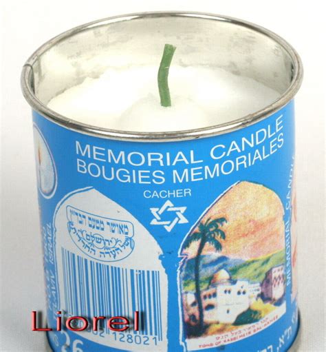 Lot 2 Jewish Memorial Candle 24hr Kaddish Yizkor Yahrzeit Jahrzeit Ner ...