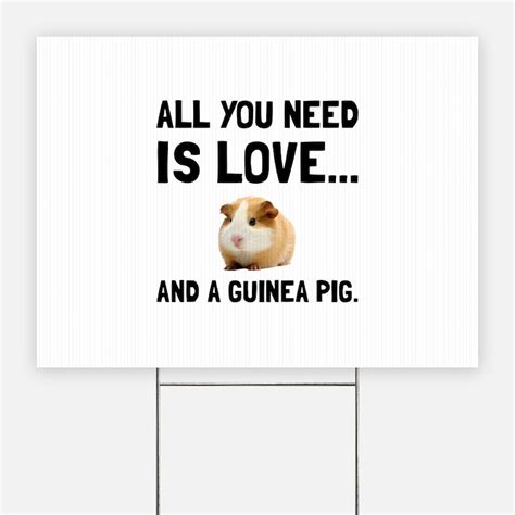 Guinea Pig Yard Signs | Custom Yard & Lawn Signs - CafePress