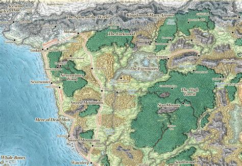 North Faerun Map