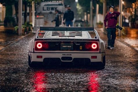 Liberty Walk’s Ferrari F40 May Be Sacrilege But It Looks Sexy In Rainy ...