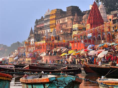 The Ghats, Varanasi, India | Cool places to visit, Varanasi, Places to ...