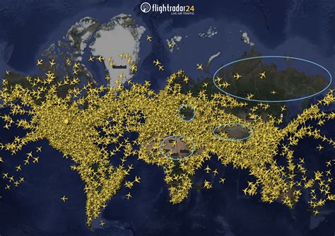 Gaps in the map: where aircraft aren’t found on Flightradar24 ...