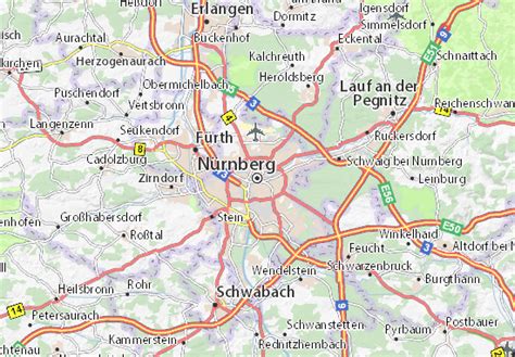 Nuremberg Map: Detailed maps for the city of Nuremberg - ViaMichelin