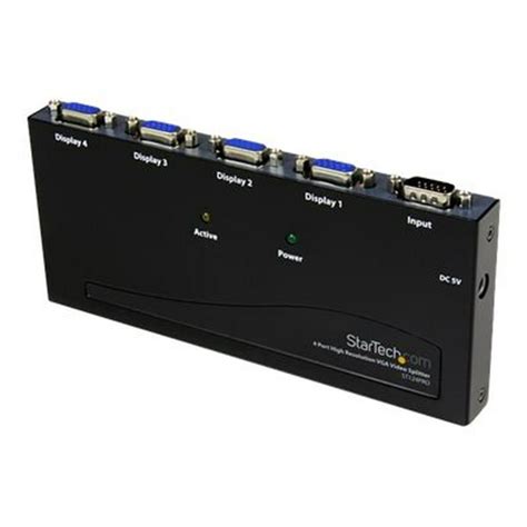 StarTech.com 4 Port High Resolution VGA Video Splitter - Walmart.com ...