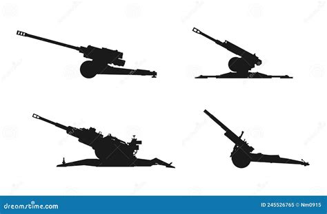 M777 Howitzer Icon. Army Artillery System. Isolated Vector Image For ...