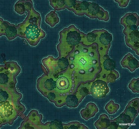 The Druid’s Circle [30 x 28] : dungeondraft in 2021 | Druid, Map ...