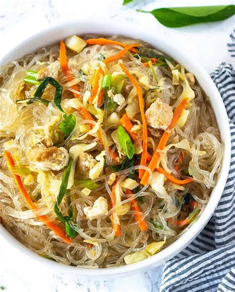 Pancit Bihon (Filipino Noodle) - Healthier Steps Vegan Foods, Vegan ...