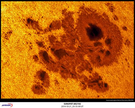 AR12192: The Largest Sunspot Group of Solar Cycle 24 - The Sun Today ...