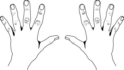 Free Black And White Hands Clipart, Download Free Black And White Hands ...