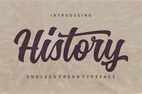 History Font Trio | History font, Funky quotes, Bold script font