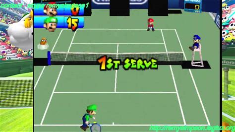 Mario tennis nintendo 64 gameplay - YouTube