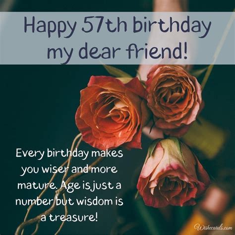 Beautiful Happy 57th Birthday Images and Funny Cards