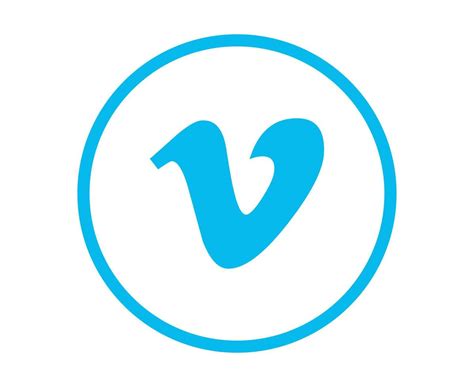 Vimeo social media icon Logo Design Symbol Vector illustration 8385863 ...