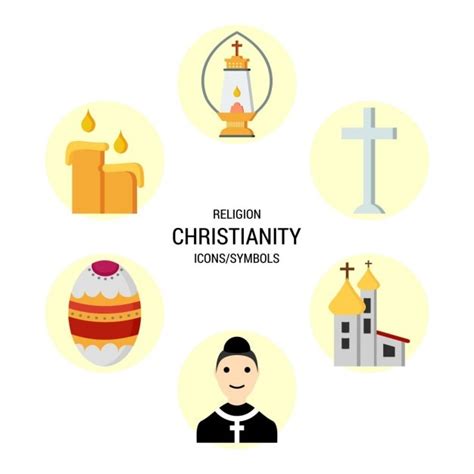 Free Vector | Christian religion icons