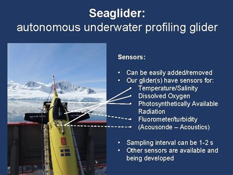 Seaglider autonomous underwater profiling glider Quick facts Buoyancy