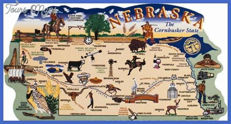 Nebraska Map Tourist Attractions - ToursMaps.com