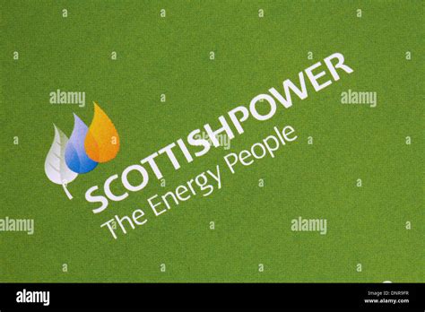 ScottishPower the energy people logo on leaflet - Scottish Power Stock ...