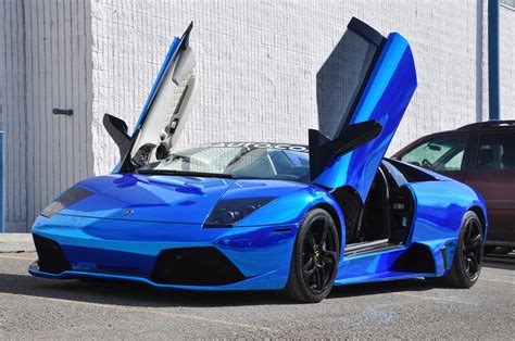 Incredible Chrome Blue Lamborghini Murcielago - GTspirit