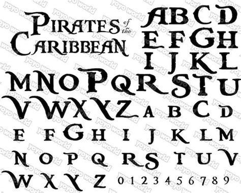 What are pirate fonts bassed off of - kaserdfw