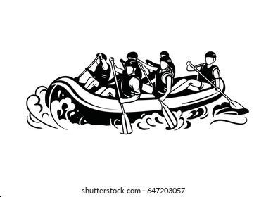 Raft image Royalty Free Stock SVG Vector