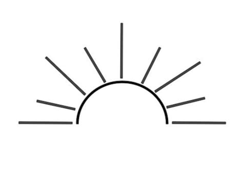 Half Sun SVG Simple Sun SVG Minimalist Sun Sunshine SVG - Etsy