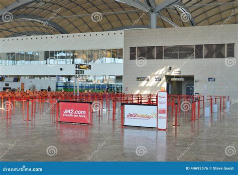 Inside The Departures Lounge At Alicante Airport Termial Building ...