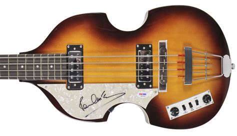 Lot Detail - Paul McCartney Superbly Signed Hofner Bass Guitar - The ...