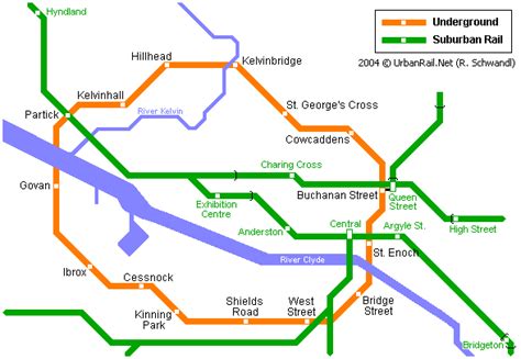 Glasgow Subway Map for Download | Metro in Glasgow - High-Resolution ...