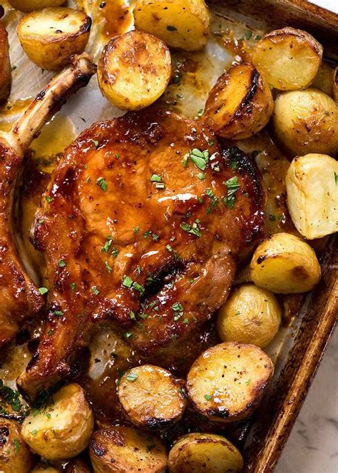 Oven Baked Pork Chops with Potatoes | RecipeTin Eats