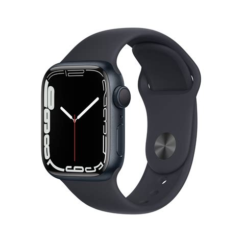 Apple Watch Series 7 GPS, 41mm Midnight Aluminum Case with Midnight ...