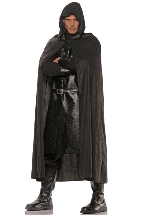 Deluxe Hooded Cape (Black) - Walmart.com