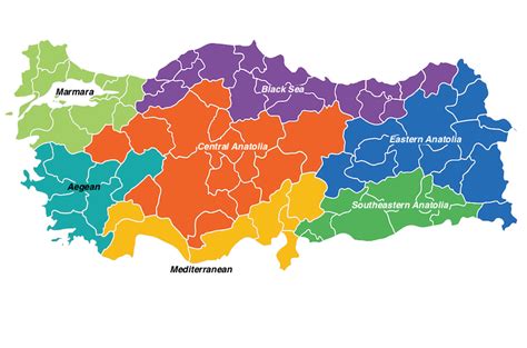 Turkey Map Regions