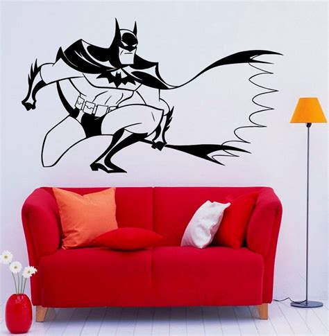 Batman Wall Vinyl Decal Dark Knight Wall Sticker Interior Home | Etsy