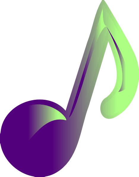 Music Note Clip Art at Clker.com - vector clip art online, royalty free ...